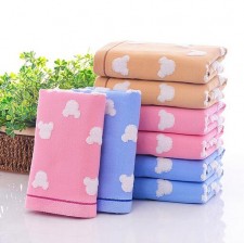 【6429-紗布卡通繡花毛巾】雙層紗布布藝毛巾擦臉面巾 禮品贈品 繡花純棉毛巾 可定制LOGO